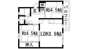 逆瀬川7号棟の物件間取画像